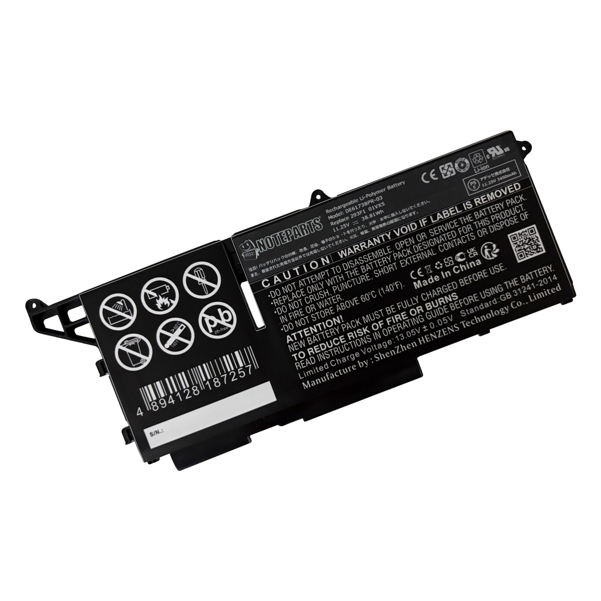 Dell �ǥ� Latitude 7330 533075300 7430 �Хåƥ꡼ 3cell 38.81Wh 293F1 01VX5 �б�