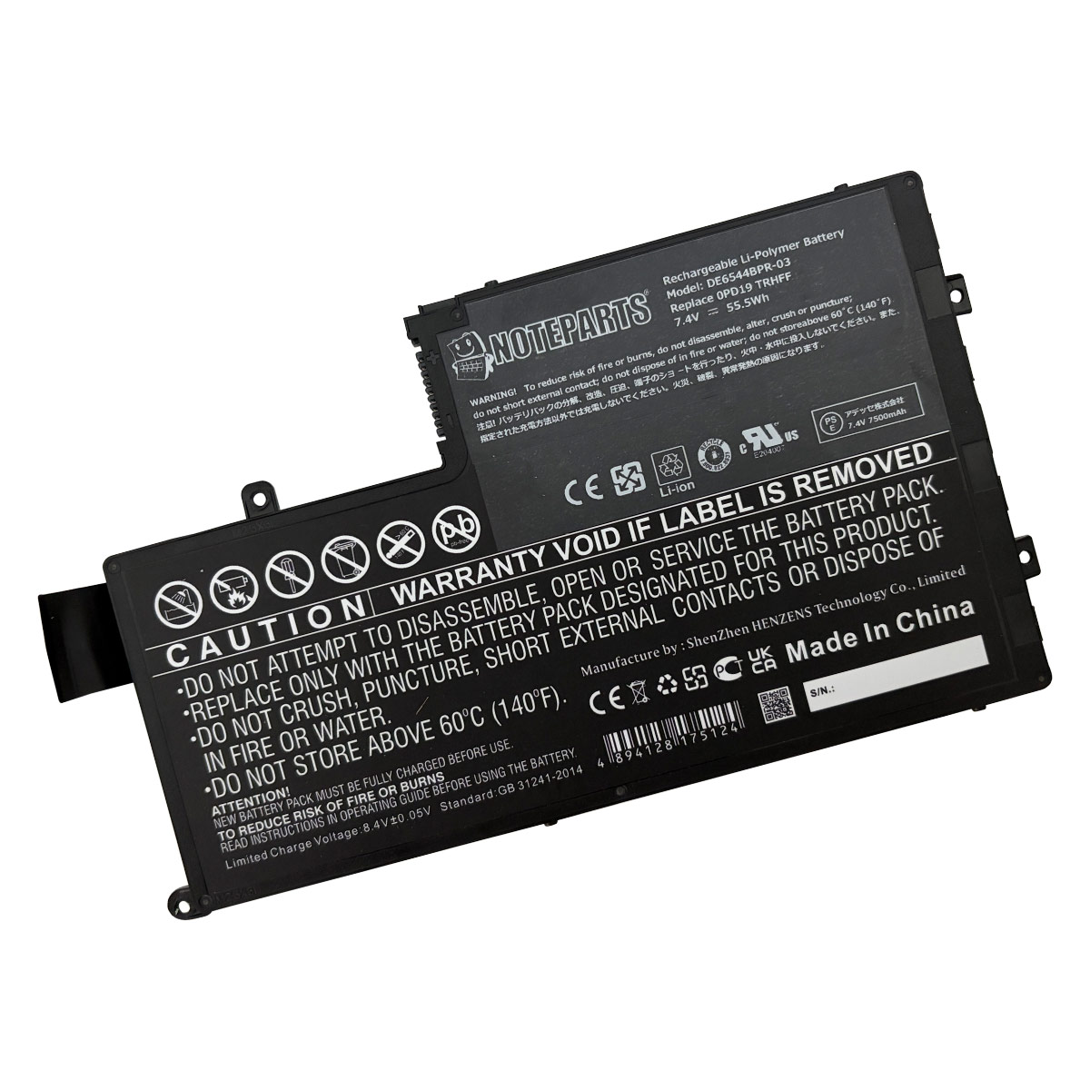 Dell �ǥ� Inspiron 14 5447 15 5547 �Хåƥ꡼ 4cell 55.5Wh 0PD19 �б�