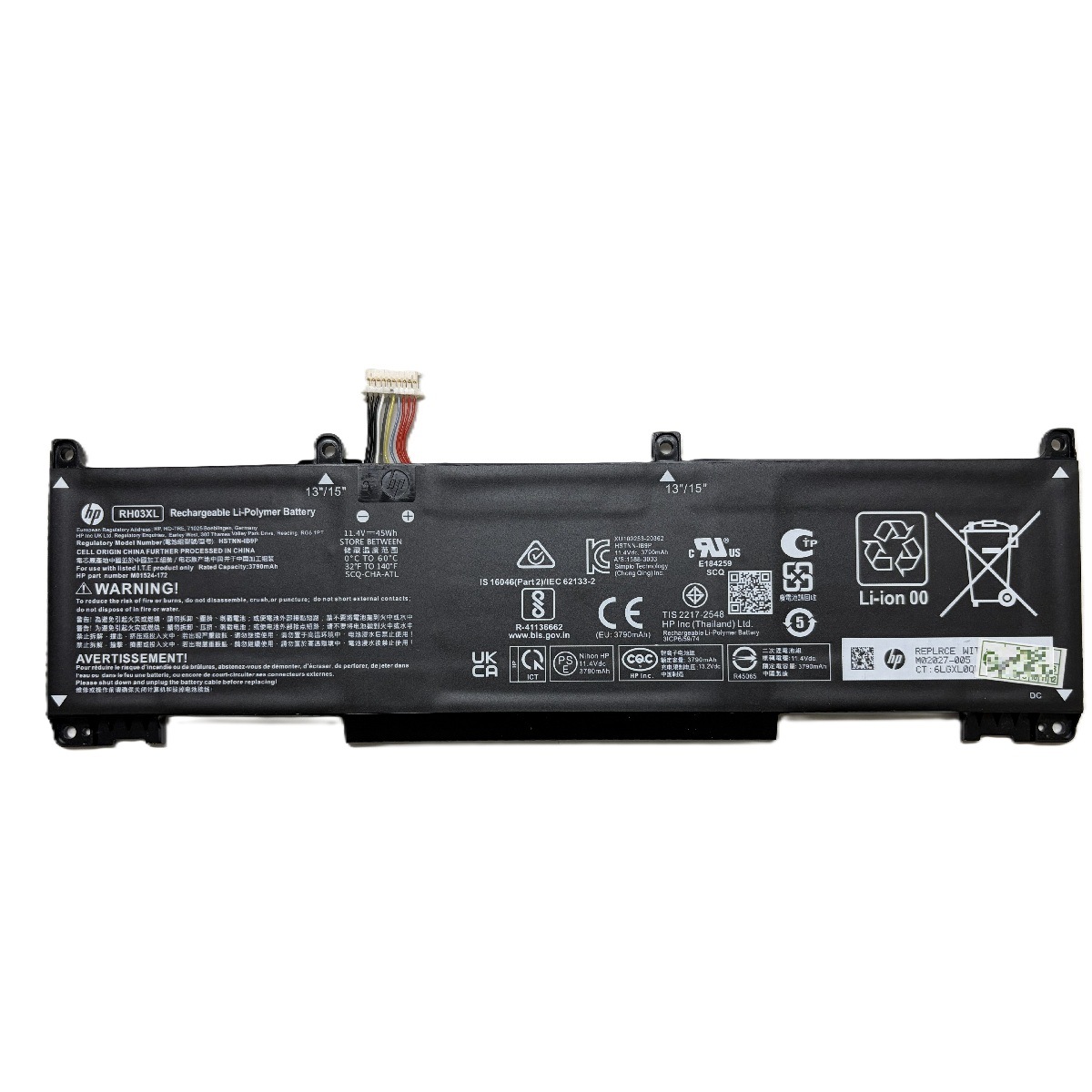 HP���� ProBook 430 450 630 650 G8���꡼��  / EliteBook 630 650 G9���꡼�� 630 650 G10���꡼�� �Хåƥ꡼ RH03XL 