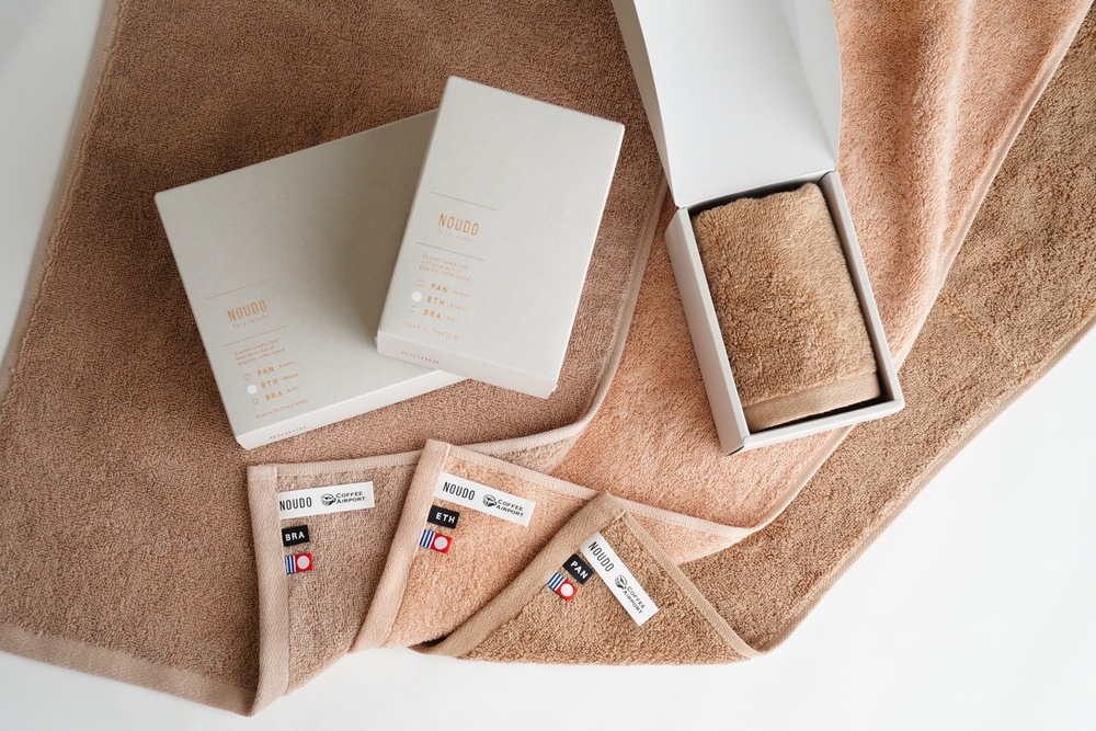 NOUDO × FUJITAKA TOWEL　コーヒーチャフ染め　アソートタオルセット