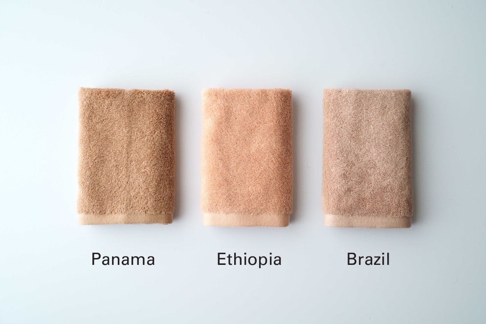 NOUDO × FUJITAKA TOWEL　コーヒーチャフ染め　フェイスタオルセット