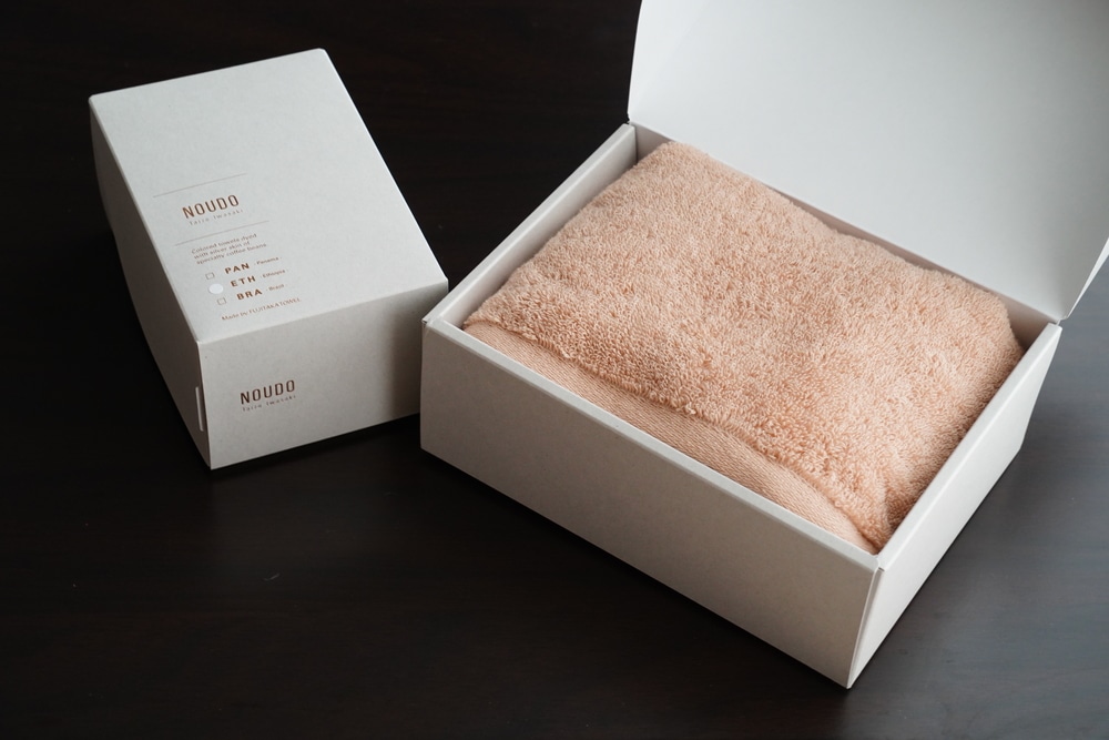 NOUDO × FUJITAKA TOWEL　コーヒーチャフ染め　フェイスタオルセット