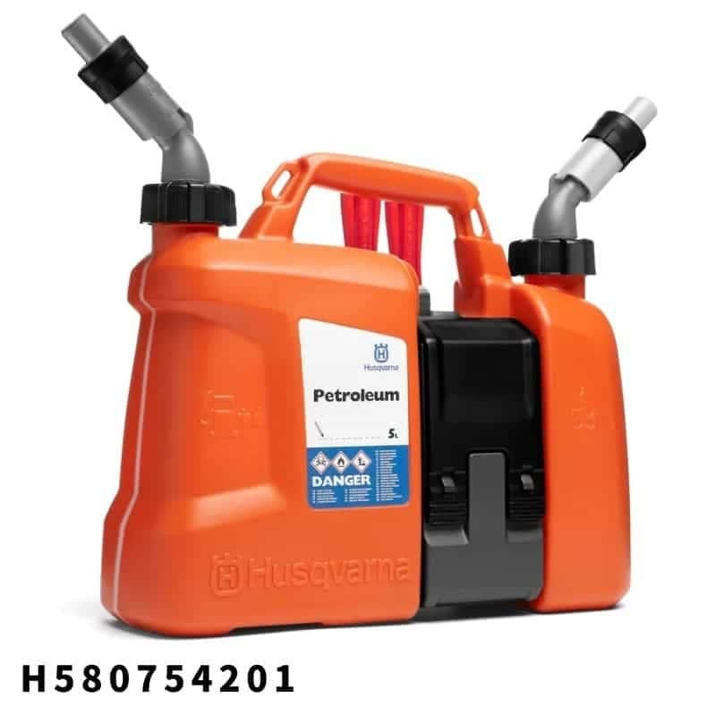 コンビ缶5 混合ガソリン 5L(オートストップ) チェンオイル2.5L(オートストップ) H580754201 ハスクバーナ