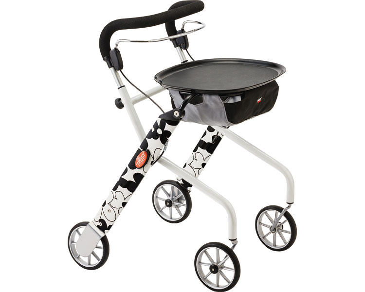 室内専用歩行車 レッツゴーミニ 117503 フラワー 1個セット