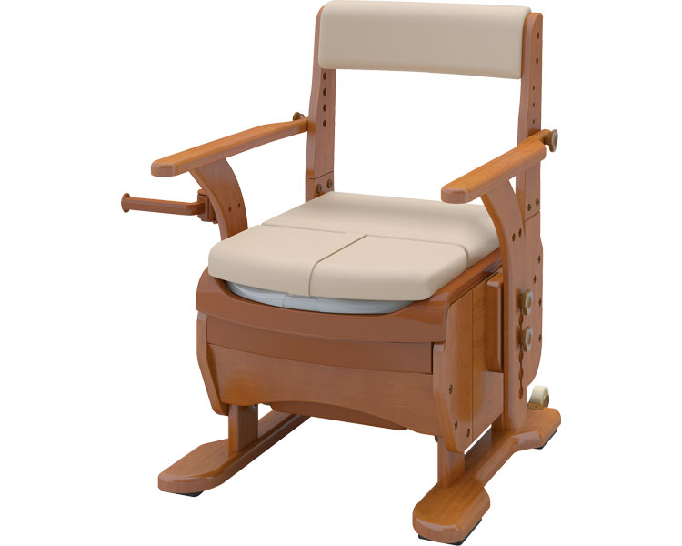 安寿 上がりかまち用手すり SM-1100L L型 531-074 ライトブラウン 1個