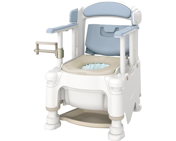 アロン化成 【安寿】家具調 ポータブルトイレ ワイドサイズ 送料込 安寿 ポータブルトイレ FX-30 らくゾウくん 自動ラップ 標準便座