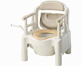 安寿 ポータブルトイレFX-CP “ちびくまくん” 533-560 ソフト便座タイプ 