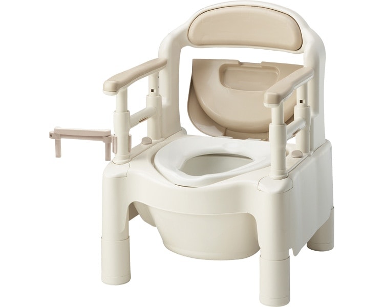 安寿 ポータブルトイレFX-CP “ちびくまくん” 533-705 標準便座 補高 