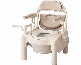安寿 ポータブルトイレFX-CP はねあげ 534-540 暖房・快適脱臭タイプ 1