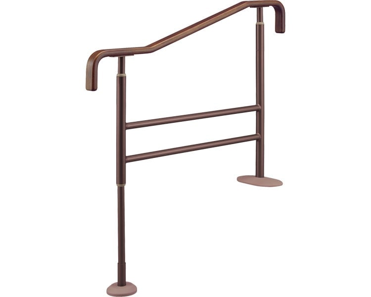 アロン化成 安寿 上がりかまち用手すり SM-1100L ライトブラウン 531-074 JAN：4970210459775 上がりかまち用手すり SM-1100L／SM-1100F | 安寿の介護用品