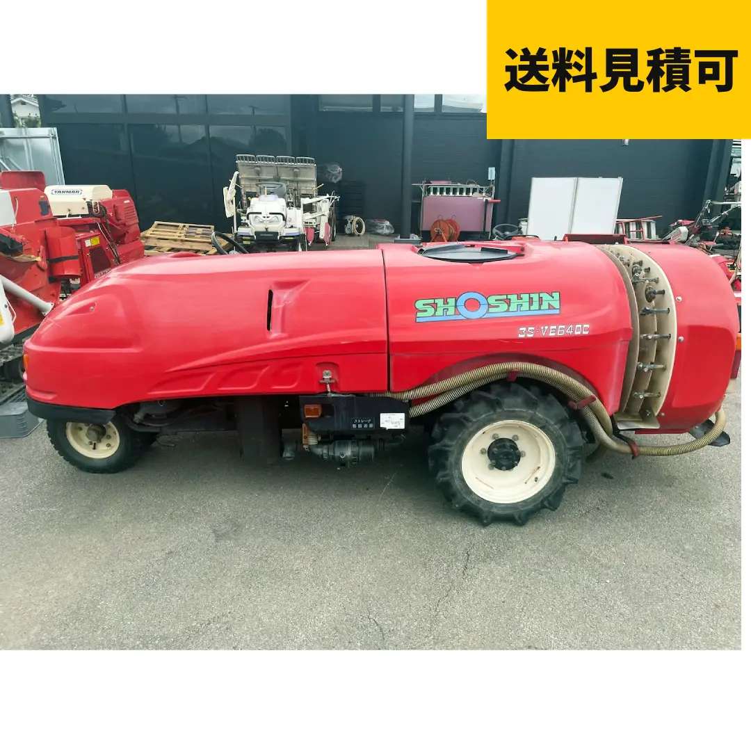 ショーシン 3W 三輪シリーズ SS 3S‐VE640 出力:34.9ps 変速段数前進9段・後進3段 タンク容量:600L アワーメーター623.9ｈ
