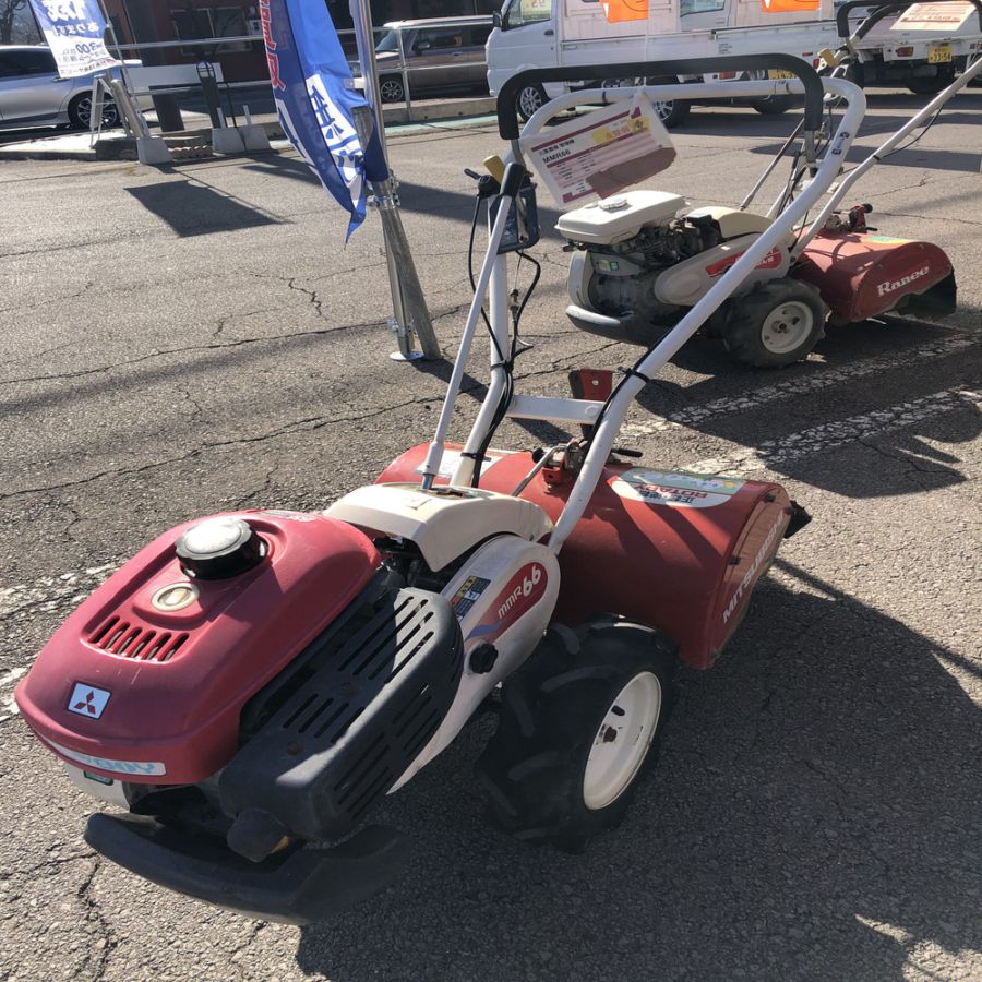 三菱農機 管理機 MMR66 機体寸法:1400×560×940 出力3.5PS 使用燃料/容量:ガソリン/2.6L