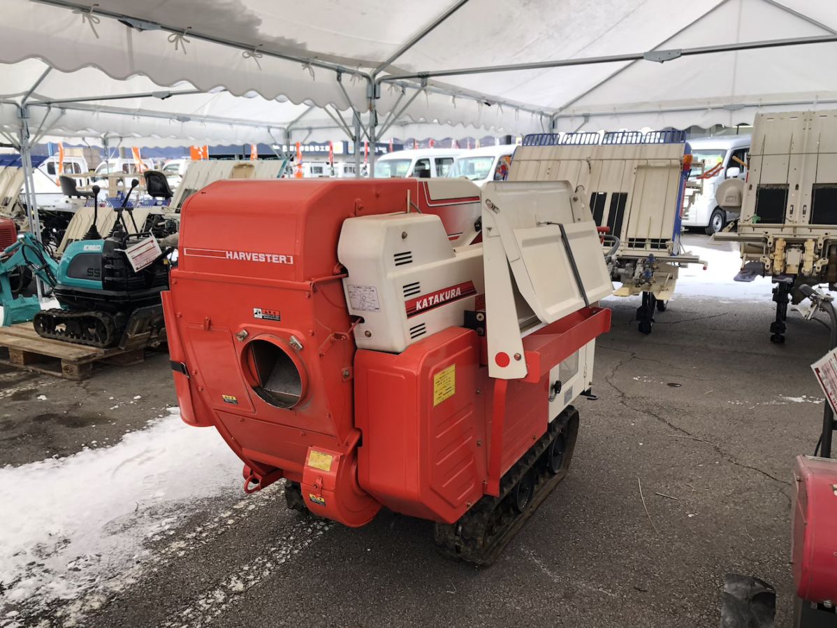 【整備待ち】カタクラ ハーベスター FG75 長さ×幅×高さ（mm）:2,300×1,100×1,280 最大出力７馬力 使用燃料:無鉛ガソリン