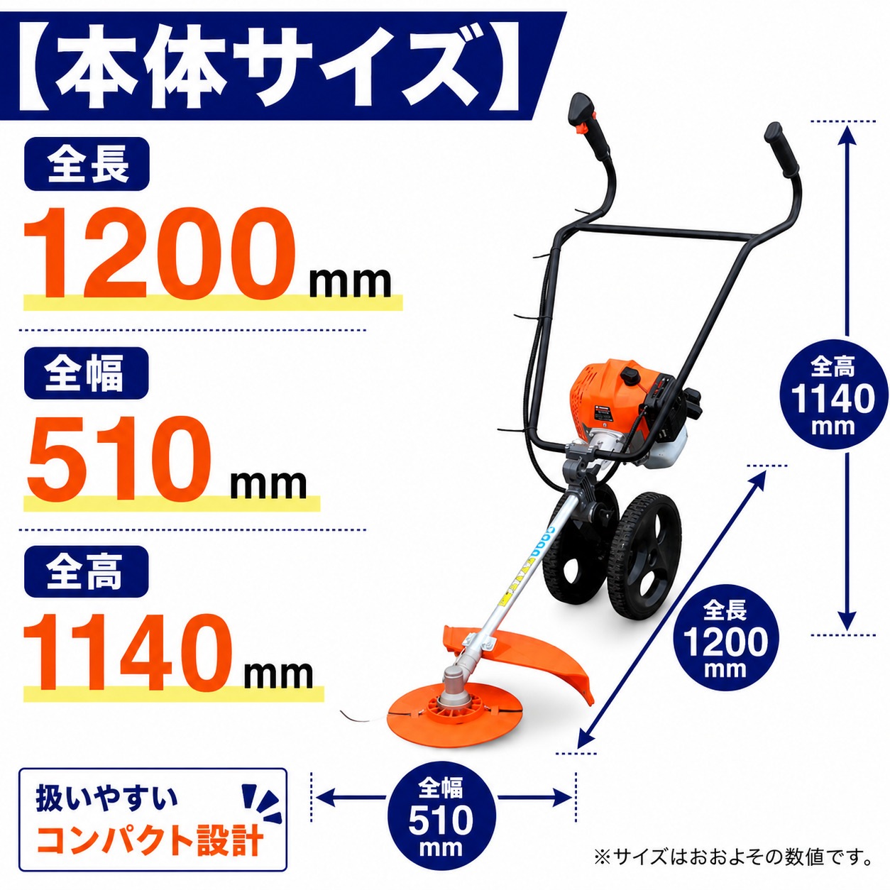 【在庫あり】手押し式エンジン草刈機 NOUKINAVI+（ノウキナビプラス）ST430H