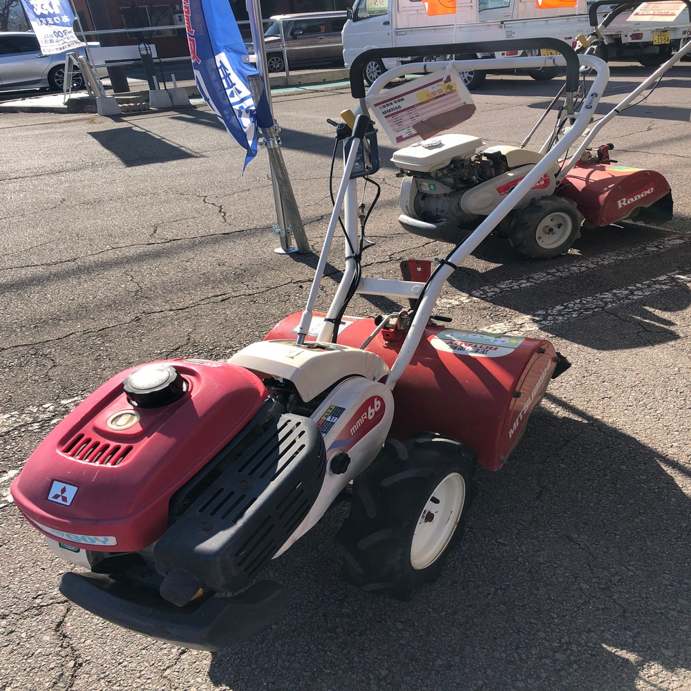 三菱耕運機MMR66#管理機、畑 三菱農機 管理機 MMR66 機体寸法:1400×560×940 出力3.5PS 使用燃料