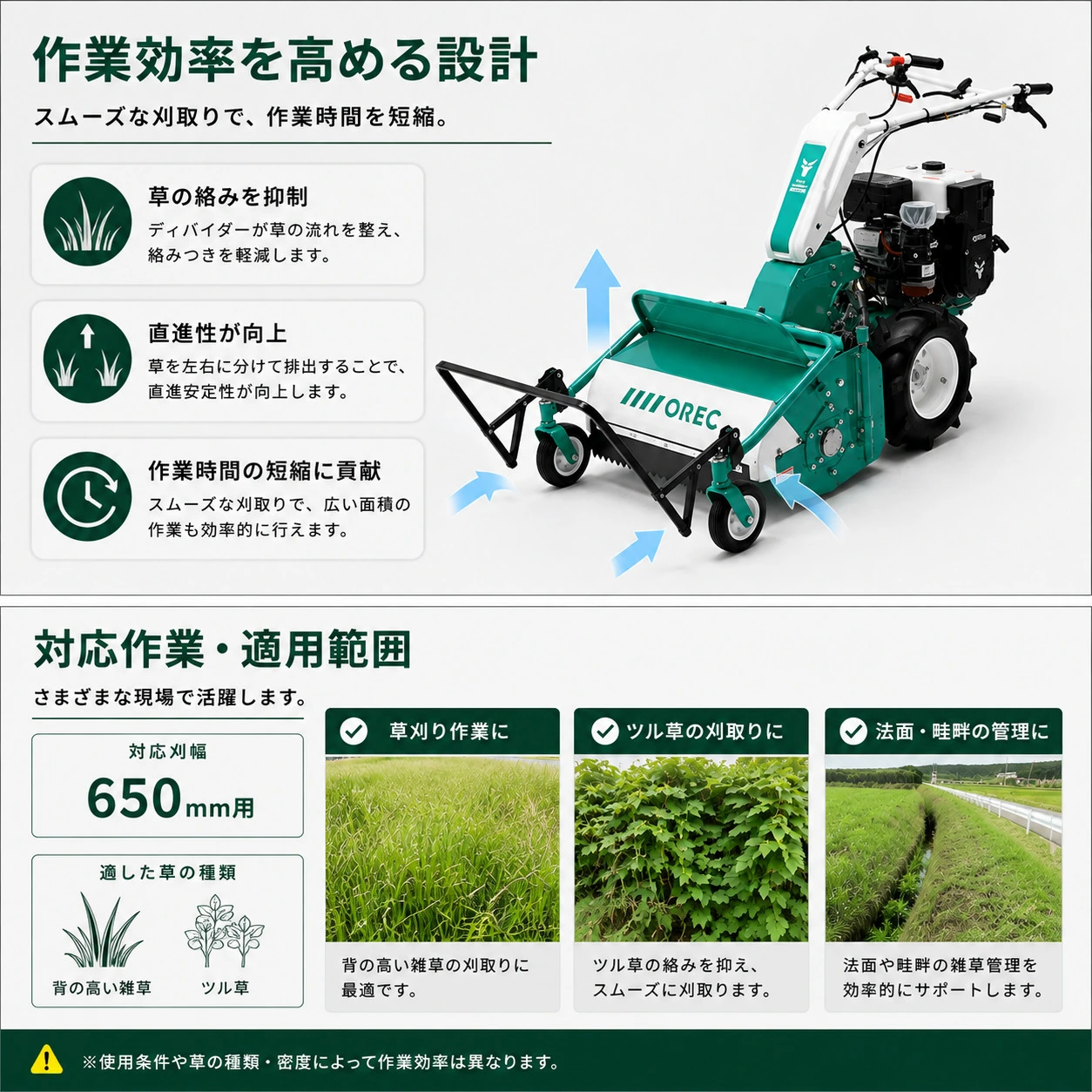 雑草刈り機アタッチメント 楽々ディバイダーセット 0334-83010