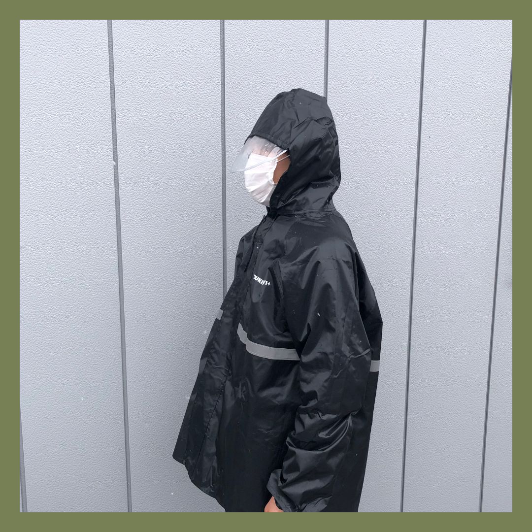 マルキュー レインウェア スタンダードレインスーツ MQ-01 ブラック L