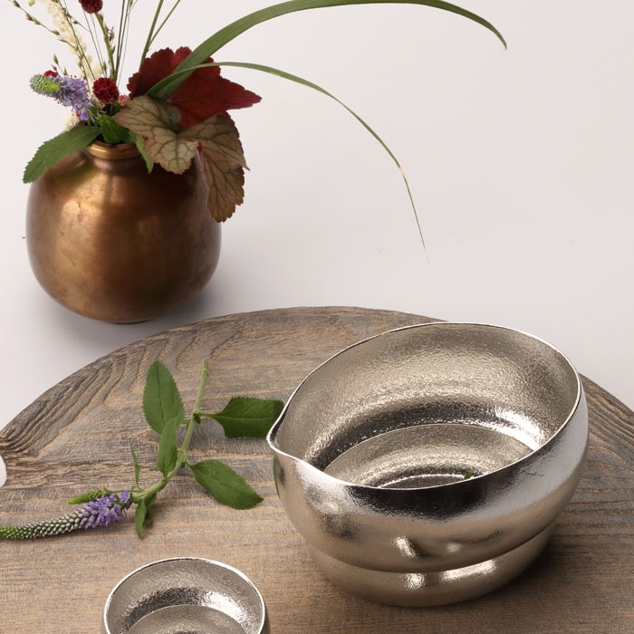 双円 - 片口 - 小|錫製雑貨・酒器の通販は能作オンラインショップ【公式】