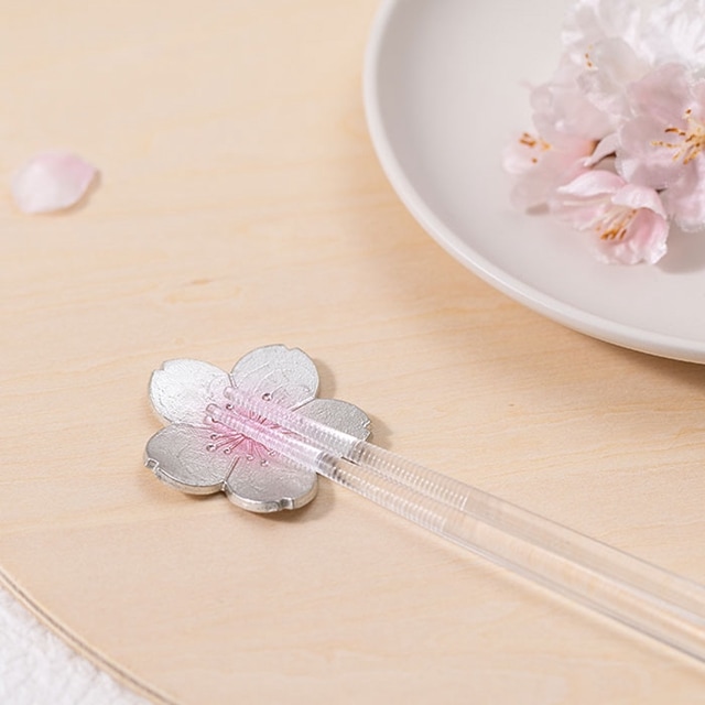 箸置 - さくら - 5ヶ入｜錫製雑貨・酒器の通販は能作オンライン