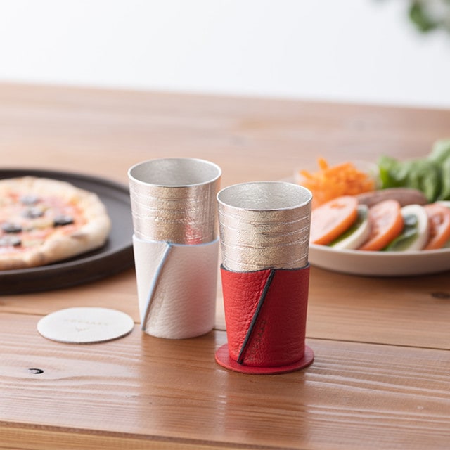 能作　シラカバセット　ビアカップ　ブラック ビアカップ - シラカバセット｜錫製雑貨・酒器の通販は能作