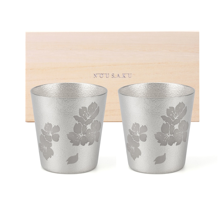 名入れ可｜タンブラー 2ヶセット（桐箱入）｜錫製雑貨・酒器の通販は能