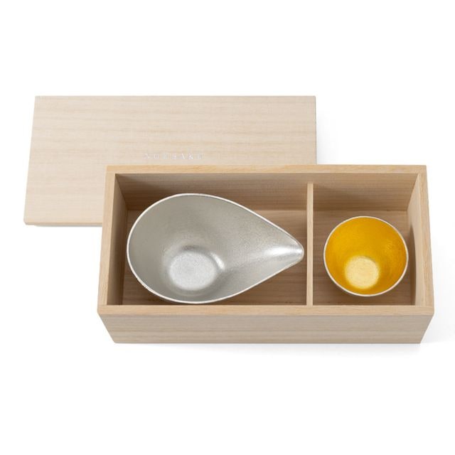 桐箱 片口 - 大 ・ ぐい呑 1ヶ用｜錫製雑貨・酒器の通販は能作