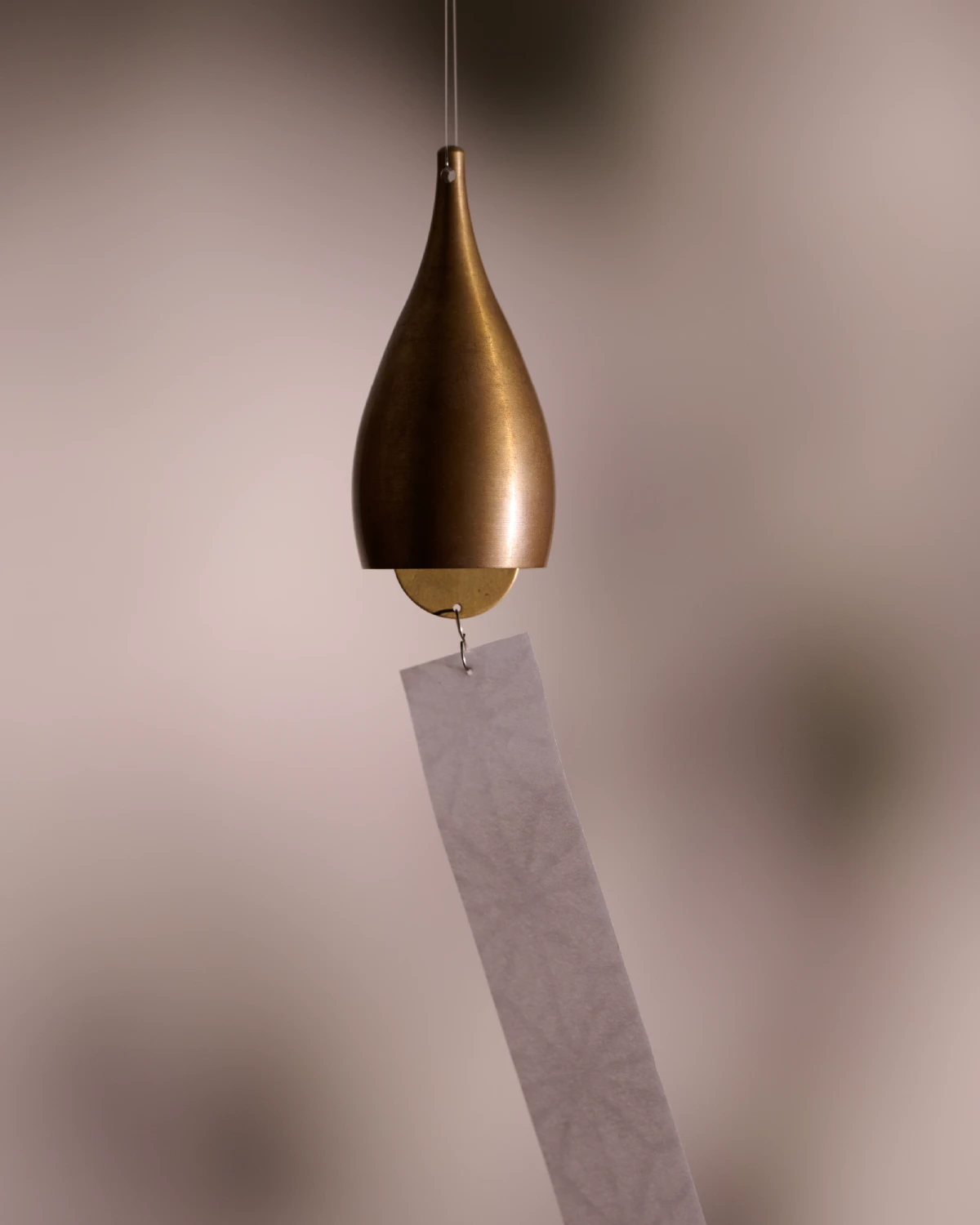 能作　風鈴3個セット　しずく　金茶　ゴールド 風鈴 - しずく ｜錫製雑貨・酒器の通販は能作オンラインショップ【公式】