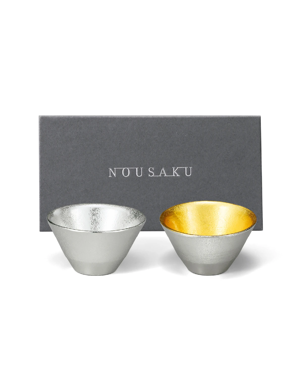 名入れ可｜盃 - 喜器（きき）- 2 錫・金箔セット｜錫製雑貨・酒器の