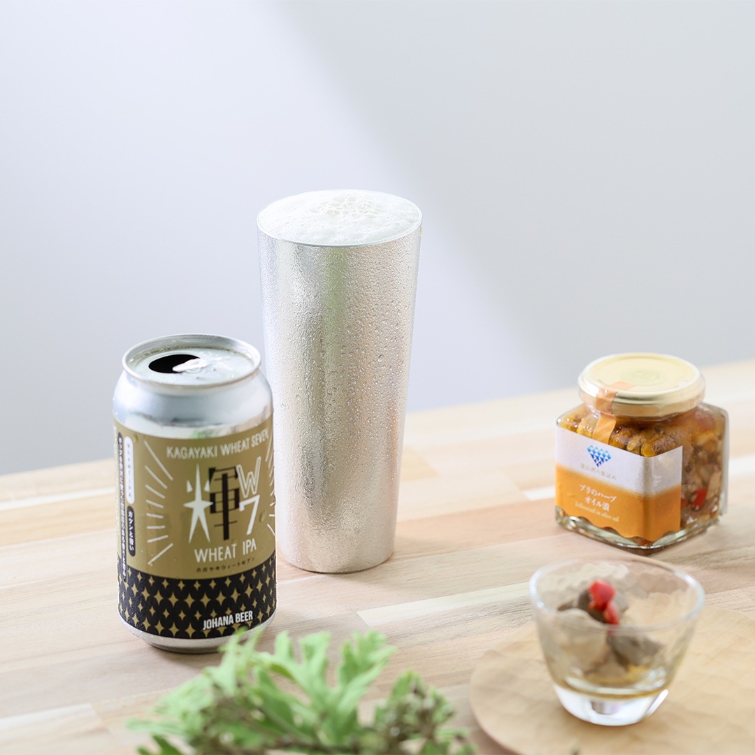 城端麦酒×能作 城端ビールお試しセット（ビアカップ-L）｜錫製雑貨・酒
