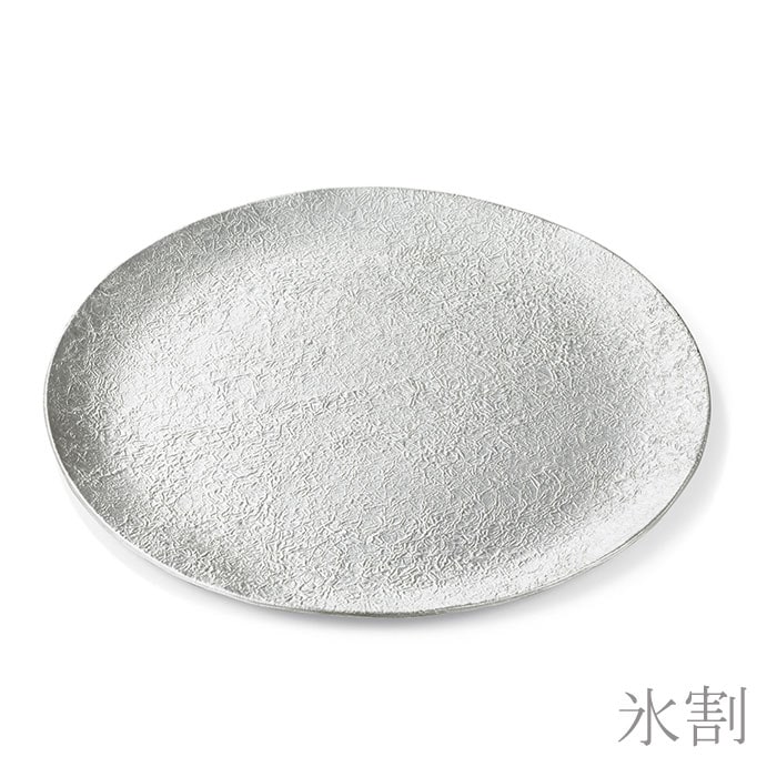 大皿】墨流し Large plate, Platter, Ornamental plate | Sansai