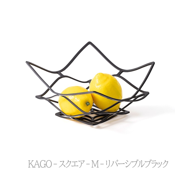 KAGO - スクエア - リバーシブルブラック M・Lセット｜錫製雑貨・酒器