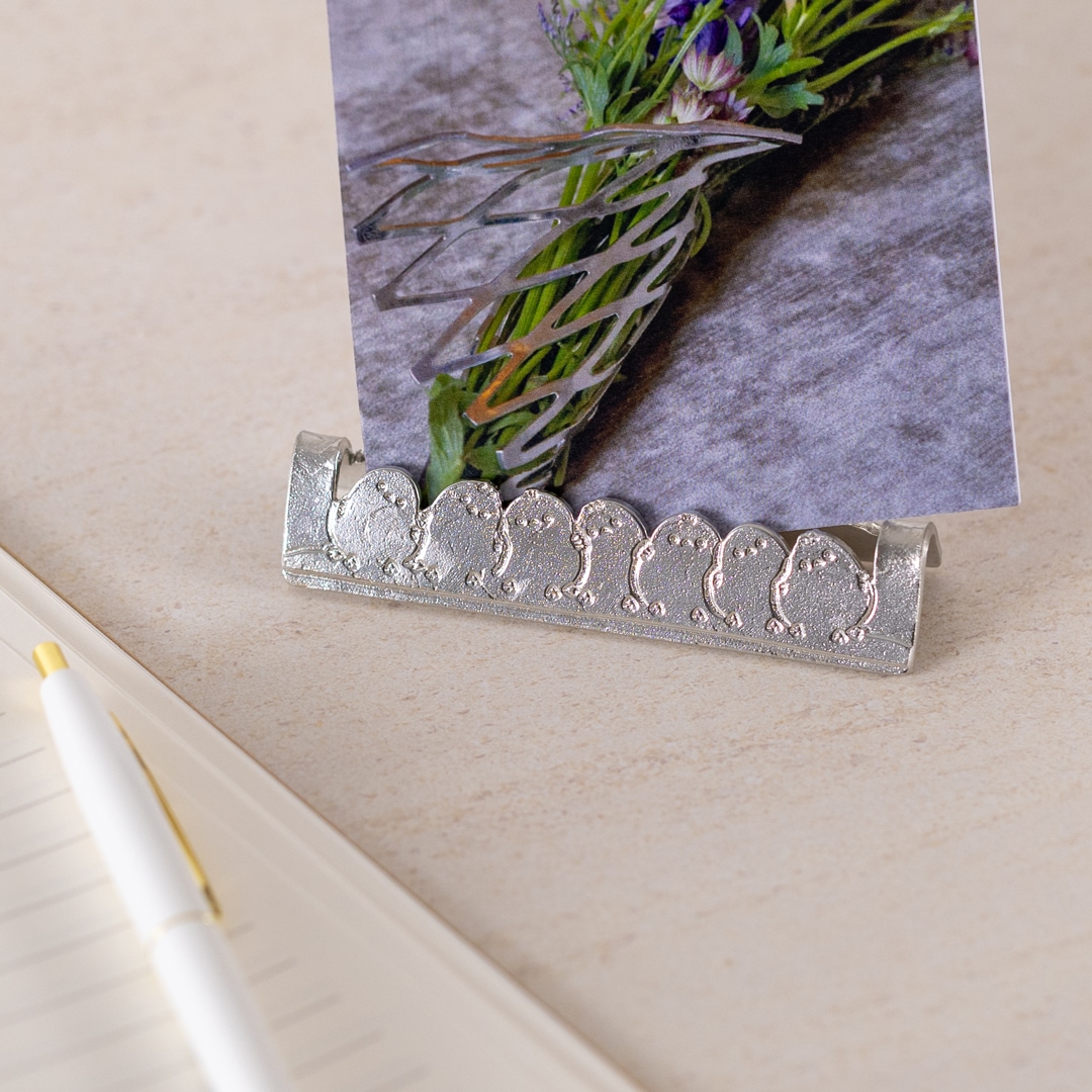 カトラリーレスト - シマエナガ｜錫製雑貨・酒器の通販は能作