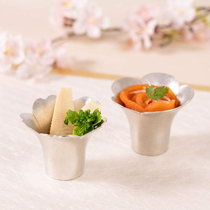 花小鉢 2ヶセット｜錫製雑貨・酒器の通販は能作オンライン