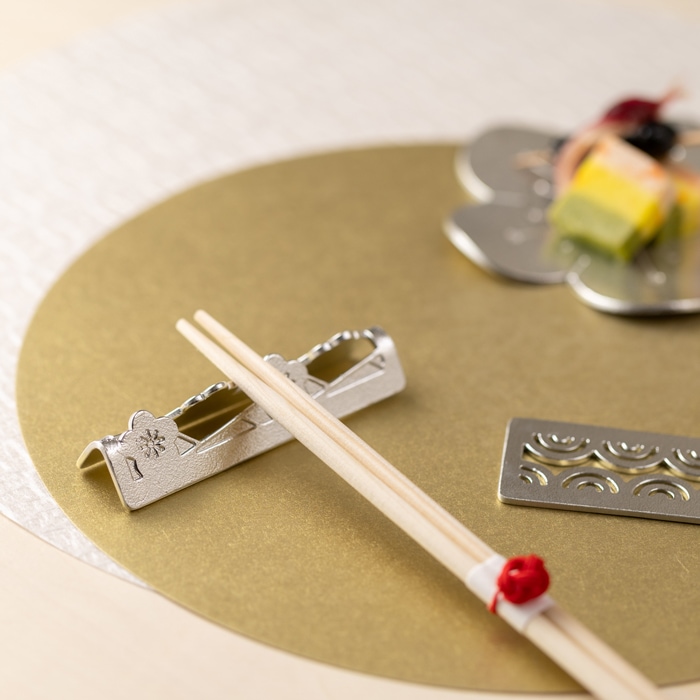 カトラリーレスト - 吉祥紋 - 2ヶ入｜錫製雑貨・酒器の通販は能