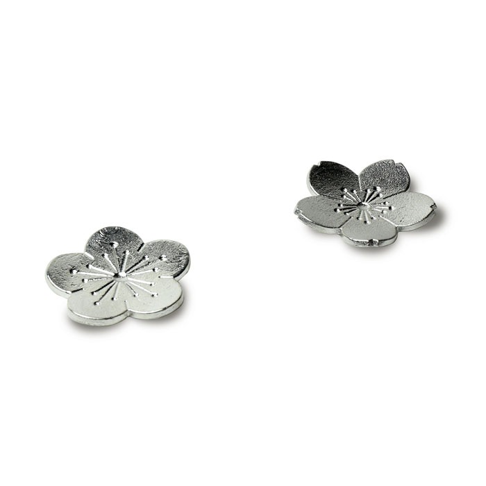 ほんの気持ちギフト（箸置-「花ばな」梅・桜2ヶセット）｜錫製