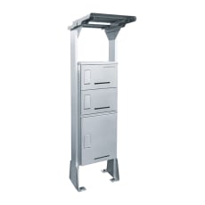 河村電器 集合住宅向け宅配ボックス 屋根付タイプ(1列) KD3-50YS, KD3-50YW