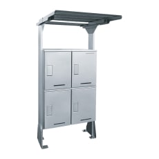 河村電器　集合住宅向け宅配ボックス　屋根付タイプ（2列）　KD2-50Y2S, KD2-50Y2W