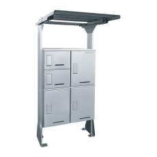 河村電器　集合住宅向け宅配ボックス　屋根付タイプ（2列）　KD2-3-31Y2S, KD2-3-31Y2W