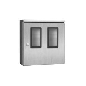 河村電器　ステンレス製ヘアライン引込計器盤用キャビネット　SMO200