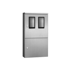 河村電器　ステンレス製ヘアライン引込計器盤用キャビネット　SMO201