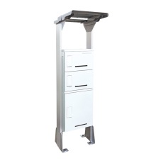 河村電器　集合住宅向け宅配ボックス　屋根付タイプ（1列）　KD3-50YS, KD3-50YW