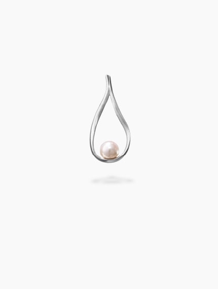 Ribbon Earring Drop B, Single
