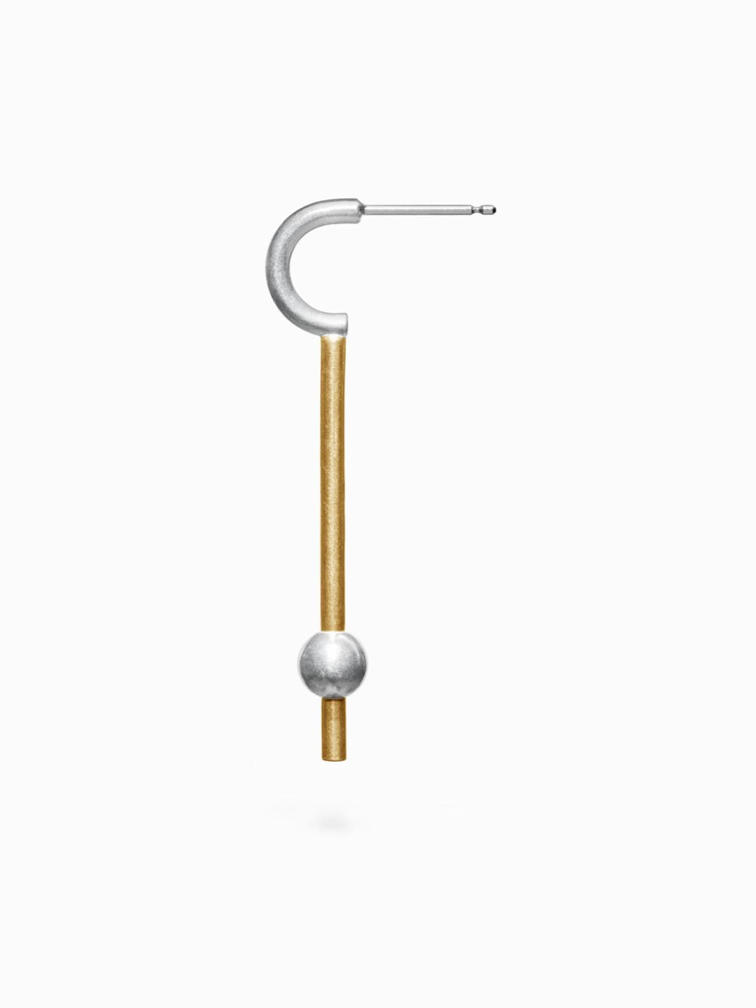 Penetrate the Line Earring, Single [gold]