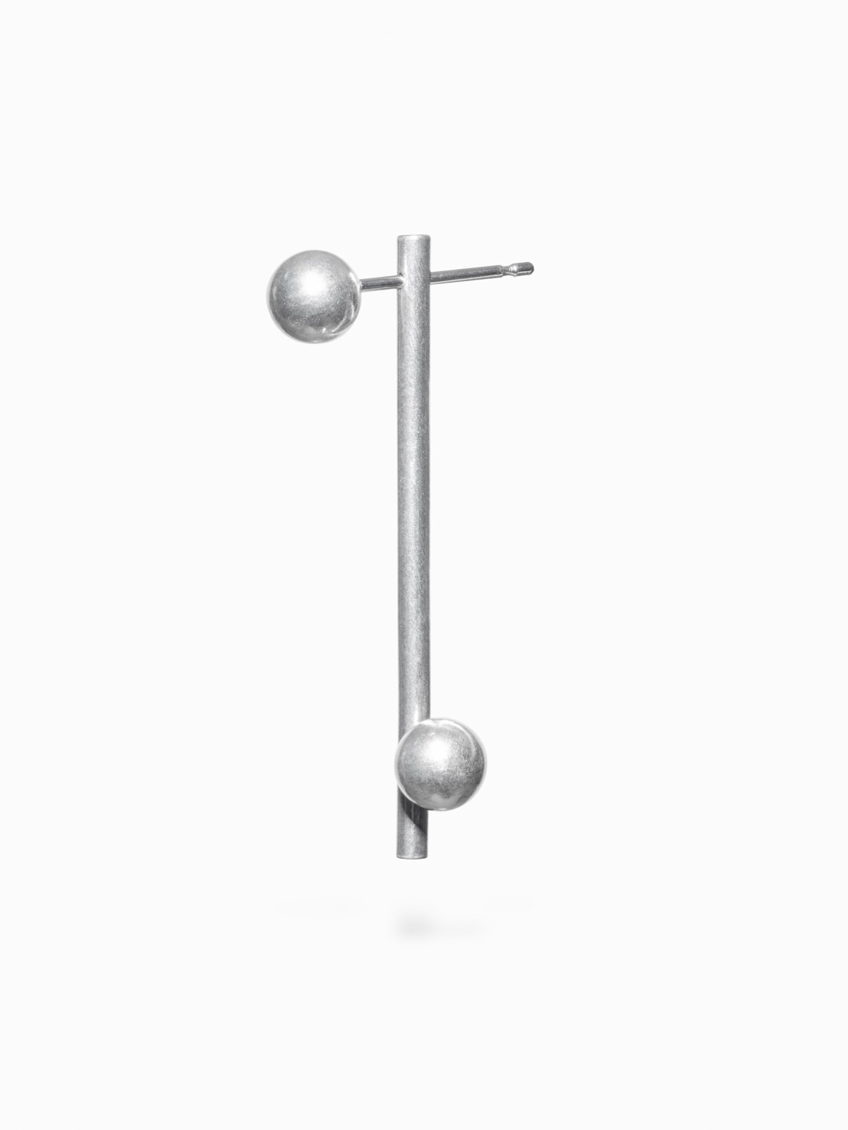 Ball + Back Line Earring, Single