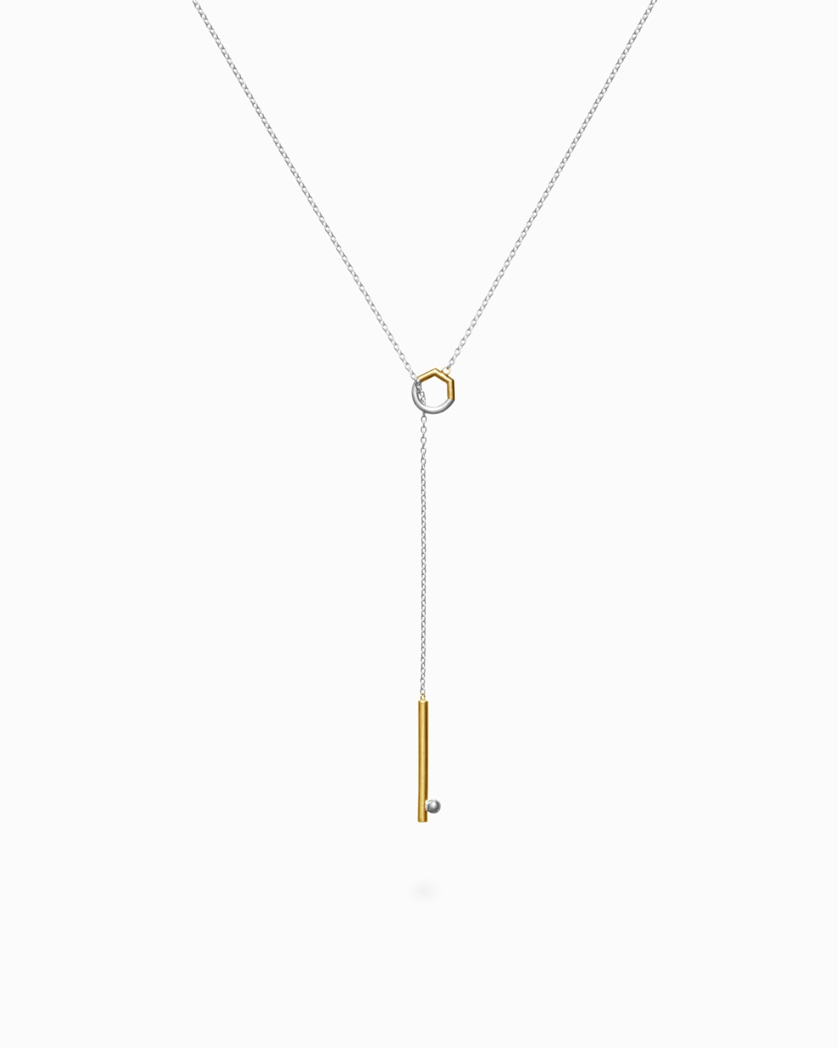 Long Line Toggle Necklace [gold]