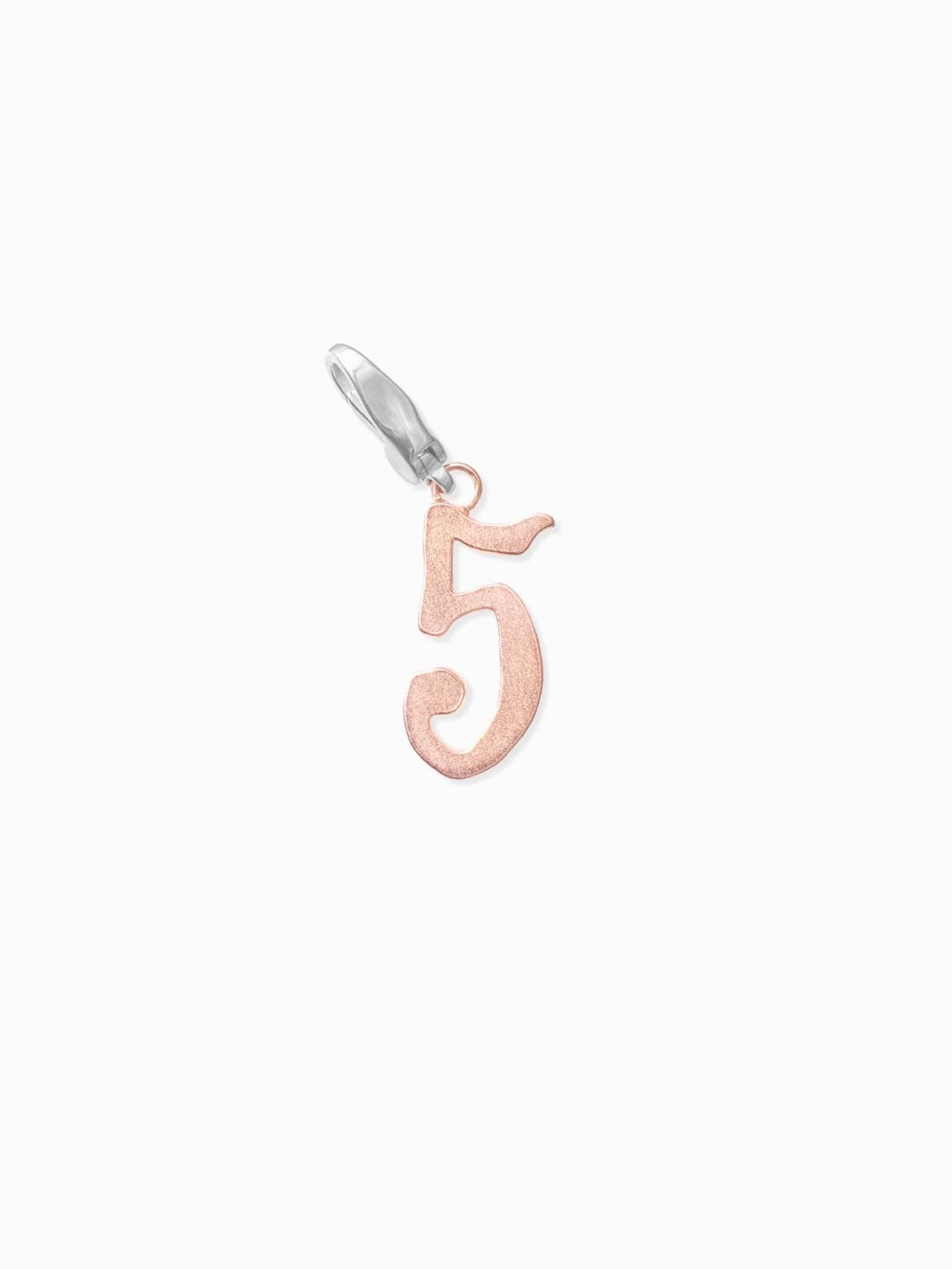 Playing Cards Number Charm 5 [pink gold]