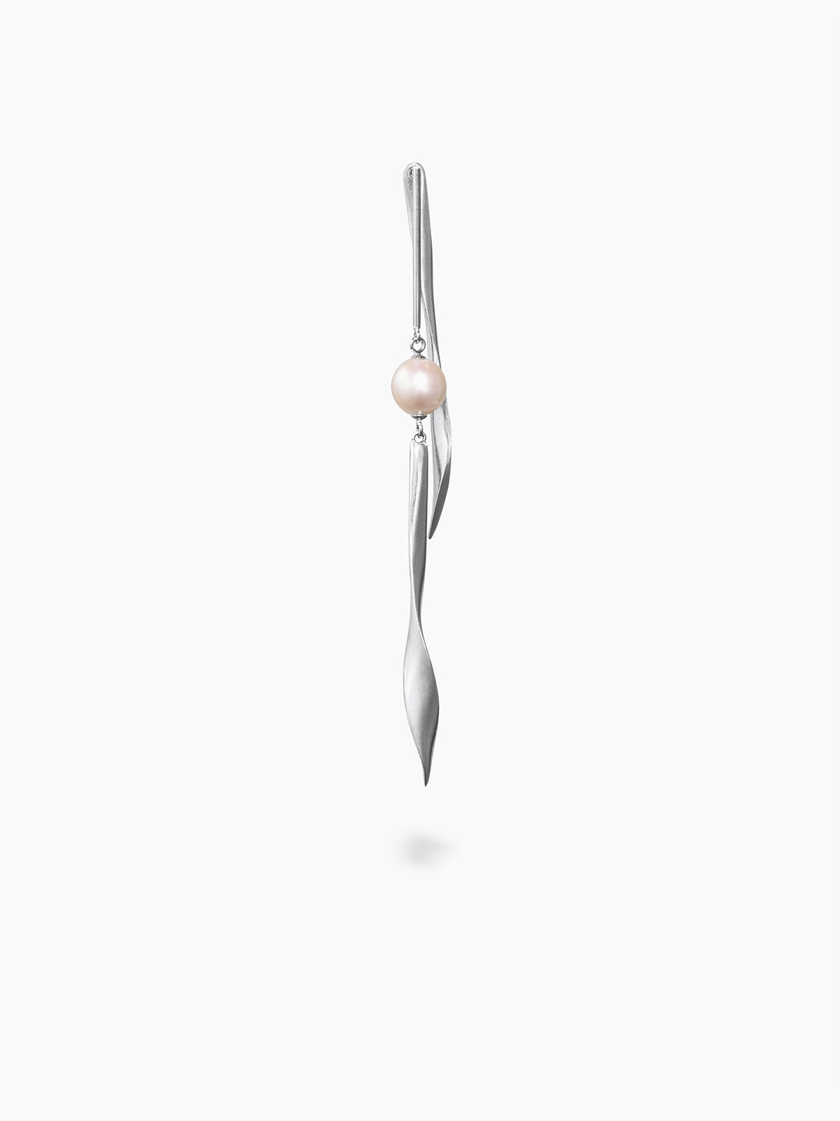 Ribbon Earring Line + Short Back Ribbon, Single