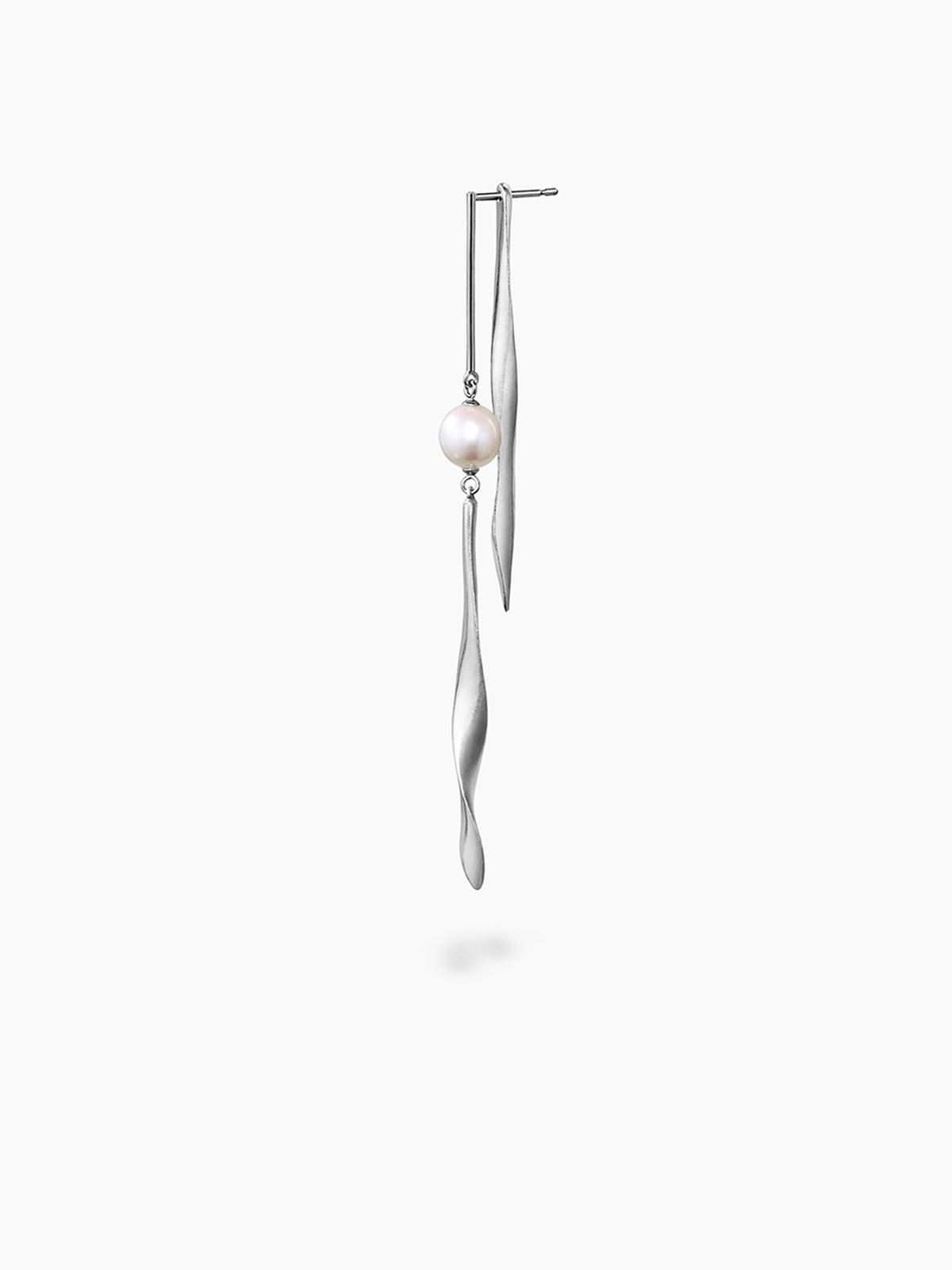 Ribbon Earring Line + Short Back Ribbon, Single