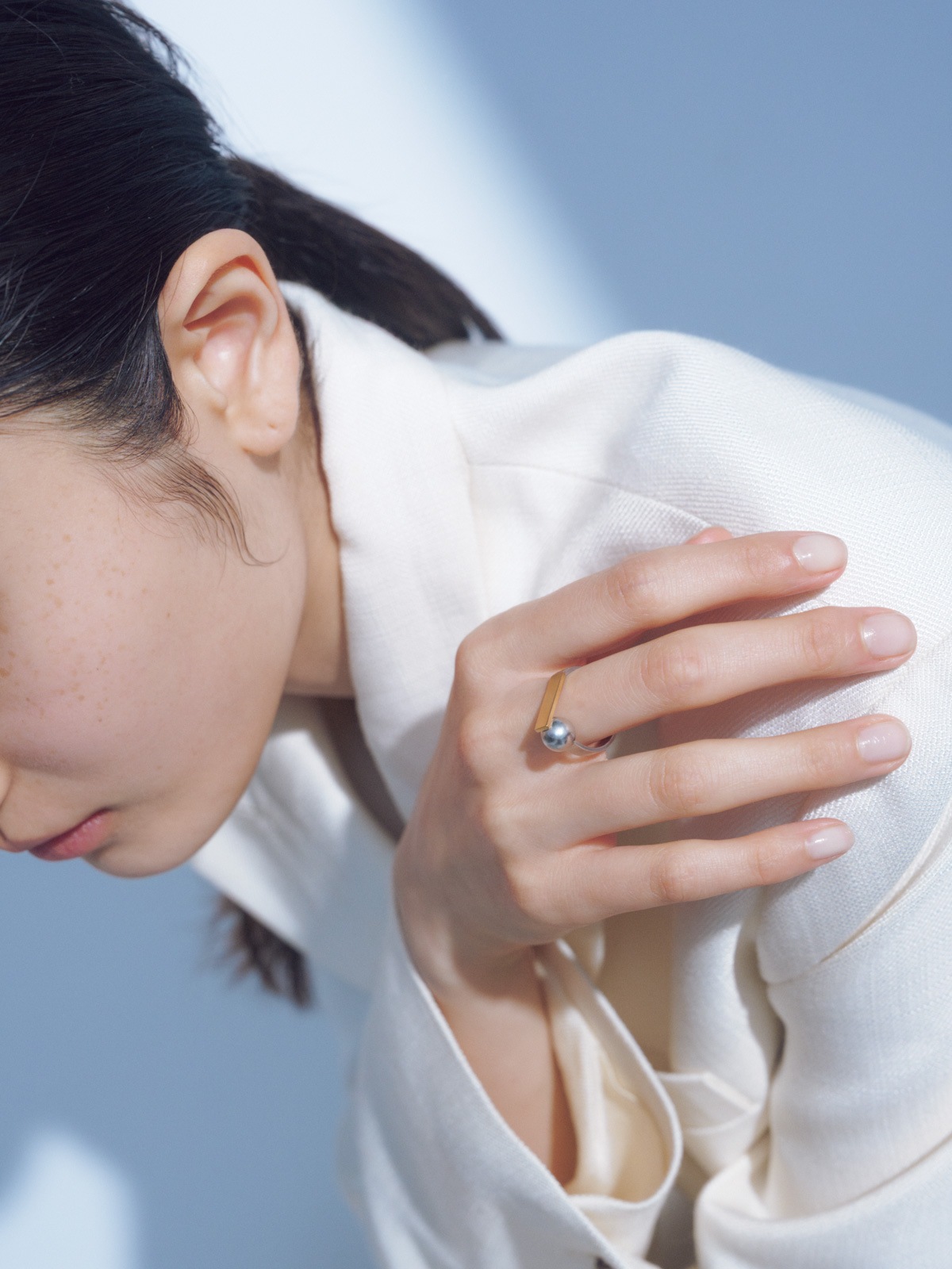 Touch the Line - Flat Ring [gold]