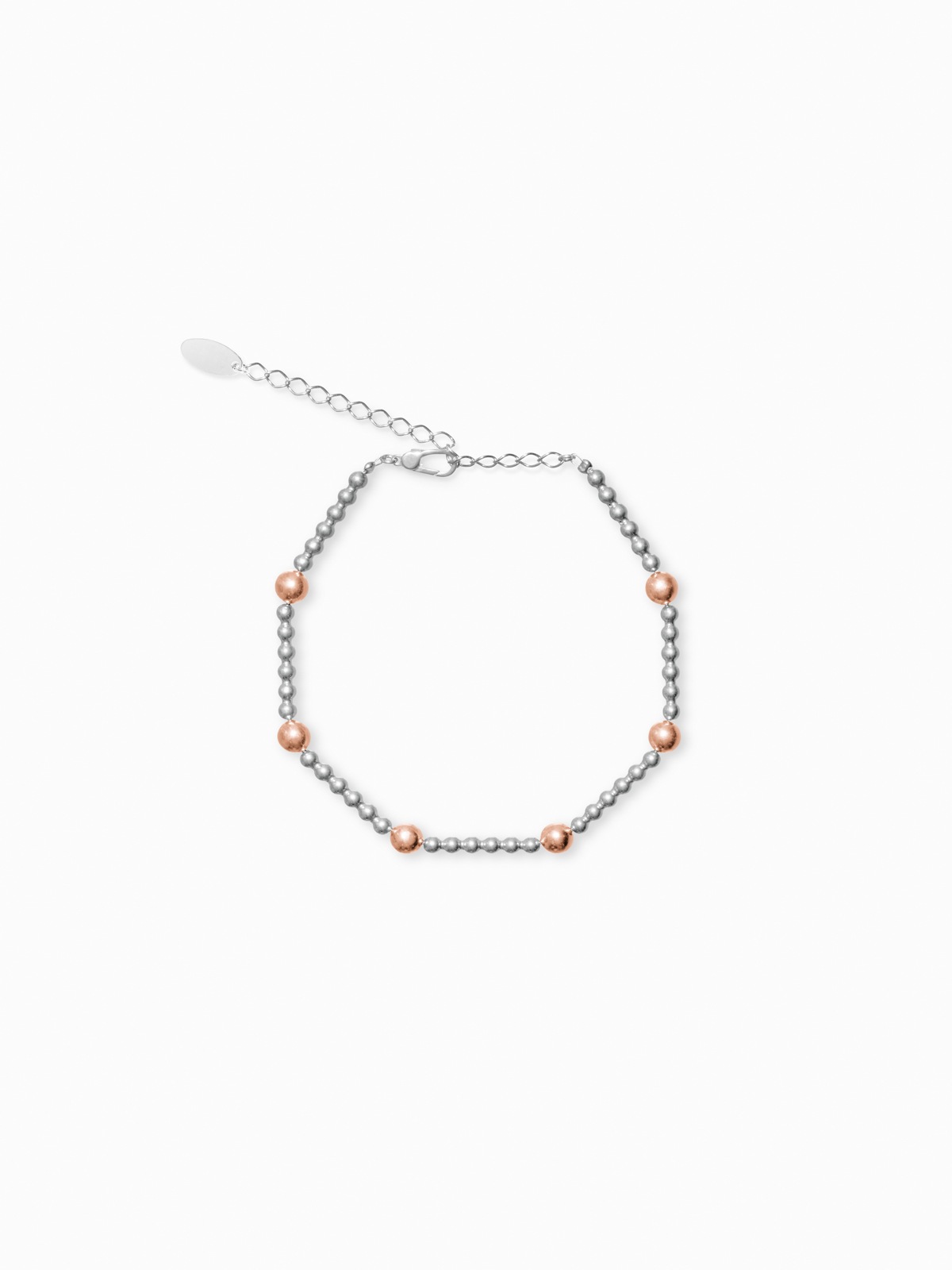 Ball Chain Bracelet [pink gold]